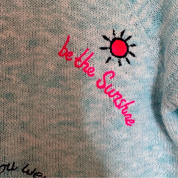 Lilly Pulitzer Blue Crew Neck Sweater with Playful Design - Picture 6 of 14